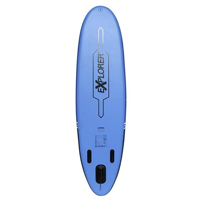 Explorer SUP-Board-Set Stream 10.2L x B x H: 310 x 85 x 15 cm, Nutzlast: 160 kg, Aufblasbar, Blau/Weiß Top View