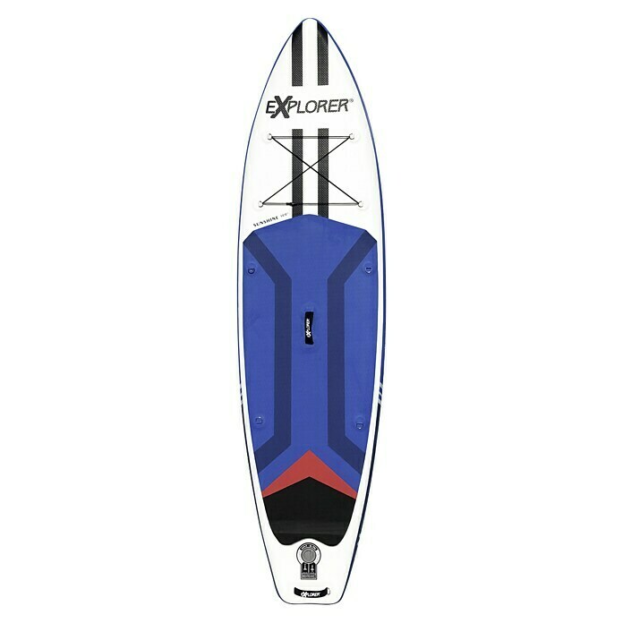 Explorer SUP-Board-Set Sunshine 10.0 (L x B x H: 305 x 81 x 15 cm,  Nutzlast: 150 kg, Aufblasbar, Blau/Weiß) | BAUHAUS | Stand-up Paddleboards