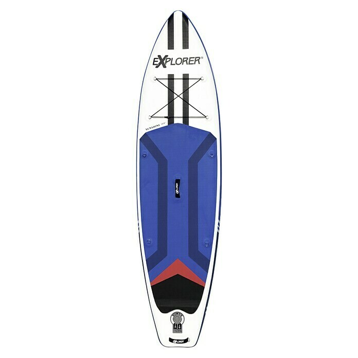 Explorer SUP-Board-Set Sunshine 10.0L x B x H: 305 x 81 x 15 cm, Nutzlast: 150 kg, Aufblasbar, Blau/Weiß Top View