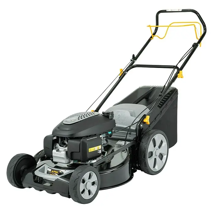 Alpina Cortacésped de gasolina AL551SHQ - 3,3 kW, 167 cm³, Ancho de corte: 51 cm - Cortacésped Alpina con motor Honda, ideal para trabajos de jardinería. Construcción robusta y alta potencia para un corte eficiente.