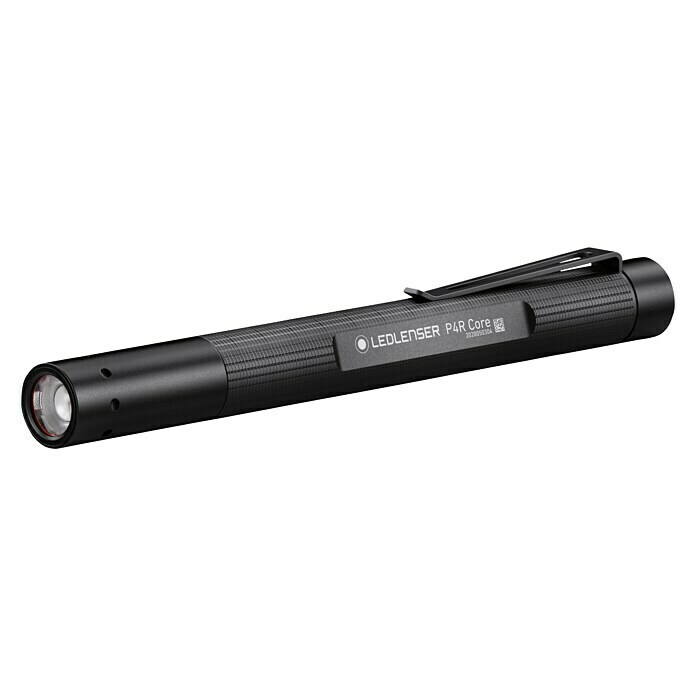 Ledlenser LED-Taschenlampe P4R CoreAkkubetrieben, Schwarz, 15 lm - 200 lm Diagonal View