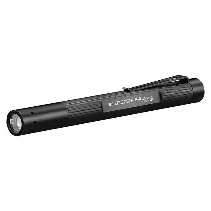 Ledlenser Taschenlampe P4R Core - 15 lm - 200 lm, IP54 - LEDLENSER P4R Core Stiftlampe, eine schlanke und robuste Lichtquelle für den täglichen Gebrauch, ideal für Inspektionen und Reparaturen.