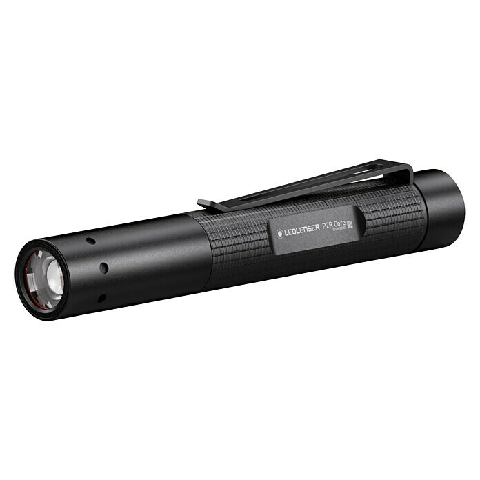 Ledlenser LED-Taschenlampe P2R CoreAkkubetrieben, Schwarz, 15 lm - 120 lm Diagonal View