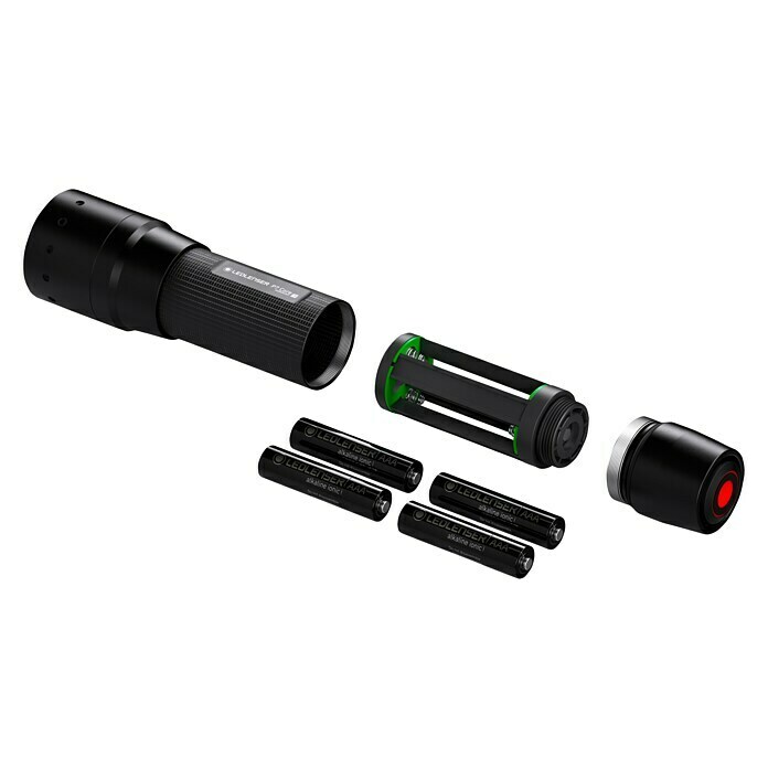 Ledlenser LED-Taschenlampe P7 CoreBatteriebetrieben, Schwarz, 40 lm - 450 lm Diagonal View