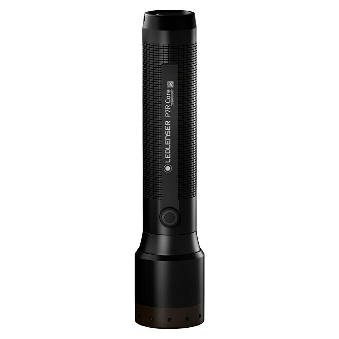 Ledlenser LED-Taschenlampe P7R CoreAkkubetrieben, Schwarz, 15 lm - 1.400 lm Front View