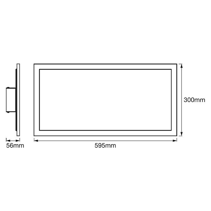 Ledvance Smart+ WiFi LED-Panel Planon PlusL x B x H: 595 x 300 x 56 mm, Weiß, RGBW Sketch