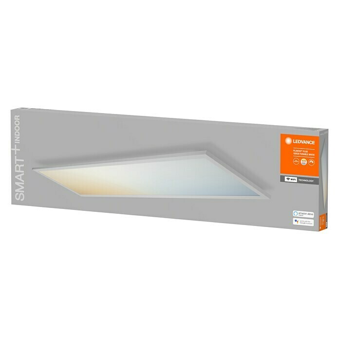 Ledvance Smart+ WiFi LED-Panel Planon Plus36 W, L x B x H: 1.200 x 300 x 56 mm, Weiß Diagonal View