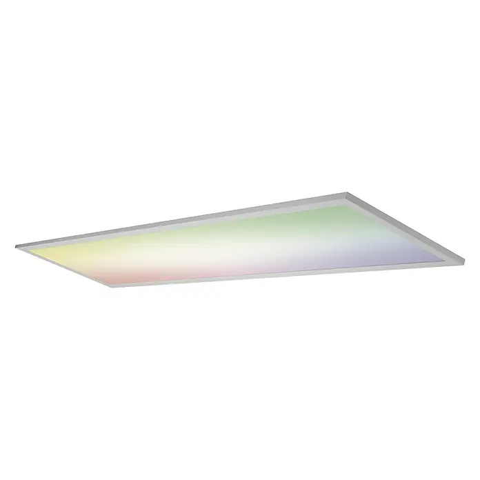 Osram LED-Panel Planon Plus - L x B x H: 1.200 x 300 x 56 mm, Weiß, RGB - Ein rechteckiges LED-Panel mit sanften Farbverläufen, ideal für moderne Raumbeleuchtung.