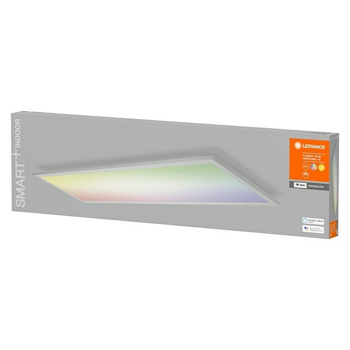 Ledvance Smart+ WiFi LED-Panel Planon PlusL x B x H: 1.200 x 300 x 56 mm, Weiß, Warmweiß Diagonal View