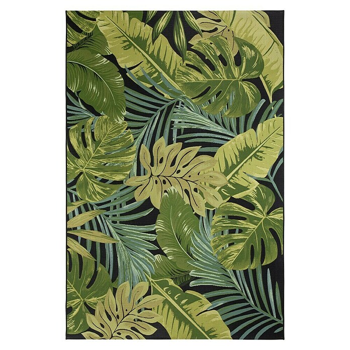Tapis Kubana Noir Vert 230 x 160 cm