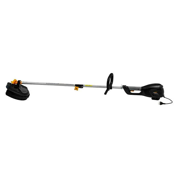 Alpina Desbrozadora eléctrica ABR 1.0 EJ - 1.000 W, Ancho de corte hilo: 37 cm, Ancho de corte cuchilla: 20 cm - Imagen de un cortabordes eléctrico Alpina, ideal para bordes de césped precisos y zonas de jardín de difícil acceso.