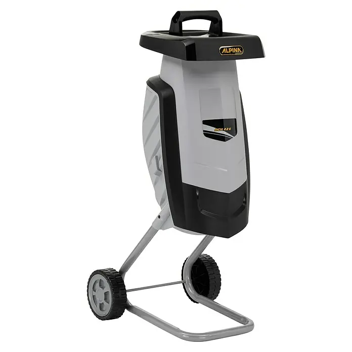 Alpina Biotrituradora eléctrica ACH 2.2 E - Grosor de rama máx.: 4 cm, 2.200 W - La trituradora de jardín Alpina RCH 2.2 E con ruedas es ideal para la eliminación de residuos de jardín. Motor potente y diseño robusto.