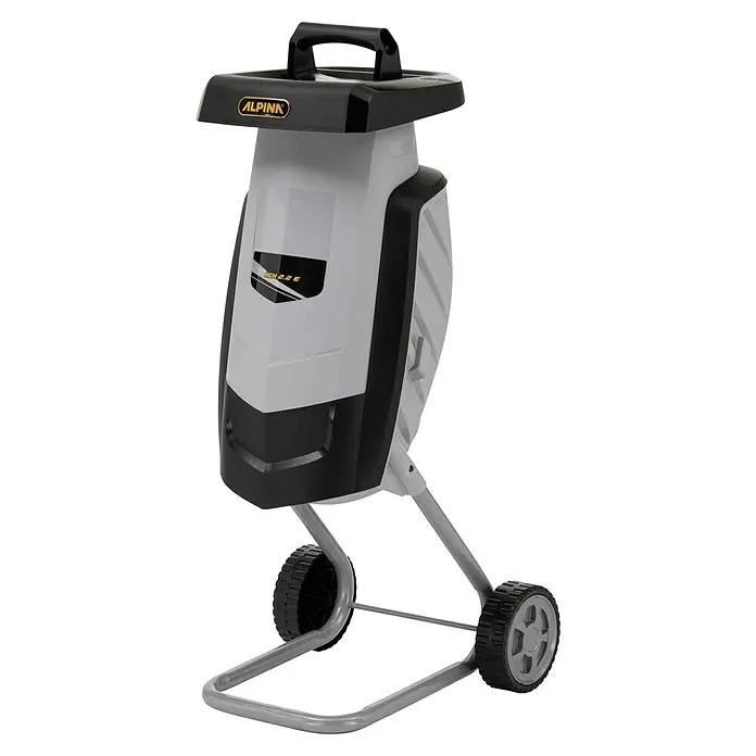 Alpina Biotrituradora eléctrica ACH 2.2 E - Grosor de rama máx.: 4 cm, 2.200 W - El triturador ALPINA ACH 2.2 E, una herramienta de jardín con ruedas y asa de transporte, ideal para la eliminación de residuos de jardín.