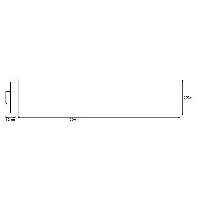 Ledvance Smart+ WiFi LED-Panel Planon Frameless40 W, L x B x H: 1.200 x 300 x 69 mm, Weiß, RGBW