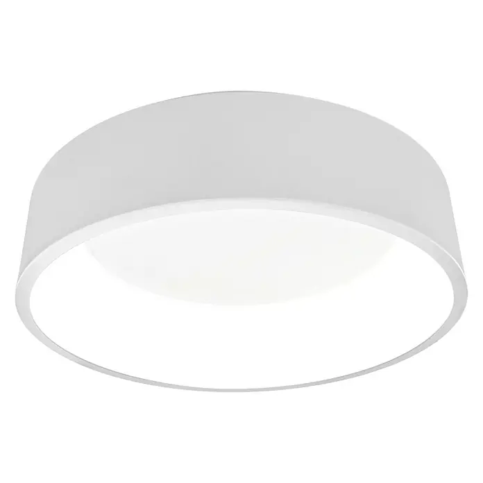 Ledvance Smart+ WiFi LED-Deckenleuchte rund Cylinder - 24 W, Ø x H: 450 x 134 mm, Weiß - Eine moderne, runde LED-Deckenleuchte in Weiß, die ein helles, gleichmäßiges Licht in jedem Raum erzeugt. Ideal für Wohn- und Arbeitsbereiche.