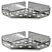 Tatay Moon Cesta de baño angular (L x An x Al: 20 x 20 x 5,5 cm, 2 ud., Plateado) | BAUHAUS