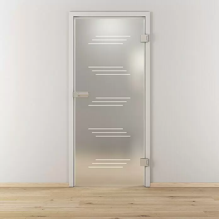 Diamond Doors Glasdrehtür 591 - 959 x 1.972 mm, DIN Anschlag: Rechts, Milchglas - Stimmungsaufnahme