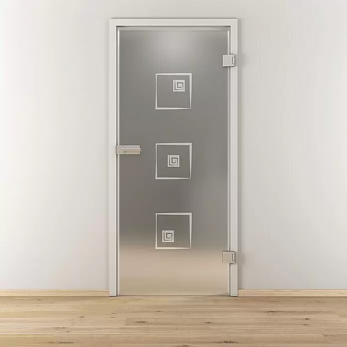 Diamond Doors Glasdrehtür 587 - 709 x 1.972 mm, DIN Anschlag: Rechts, Milchglas - Stimmungsaufnahme