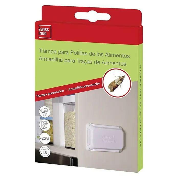 Swissinno Trampa para polillas - 2 ud. - Trampa para polillas de los alimentos Swiss Inno, una solución eficaz contra las polillas.