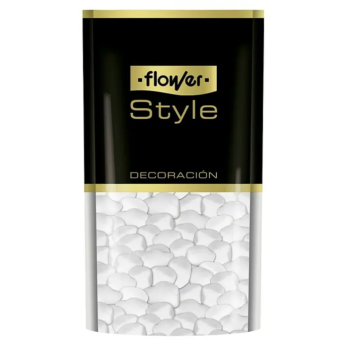 Flower Piedras decorativas 20/40 - Blanco - Imagen del producto de artículos decorativos "Flower Style", cautivando con un diseño elegante y una estética moderna.