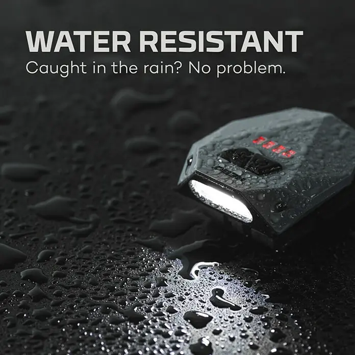 Nebo Tools Linterna frontal clip Einstein - 3,3 x 4,4 x 6,2 cm, 50 lm, IPX5 - Linterna frontal LED resistente al agua, perfecta para actividades al aire libre en cualquier clima. Duradera y confiable, brilla incluso bajo la lluvia.