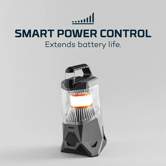Nebo Tools Linterna Galileo - 10,67 x 11,43 x 18,54 cm, 500 lm, IPX4 - Lámpara NEBO con control de energía inteligente para prolongar la duración de la batería, con un diseño robusto y luz LED brillante.
