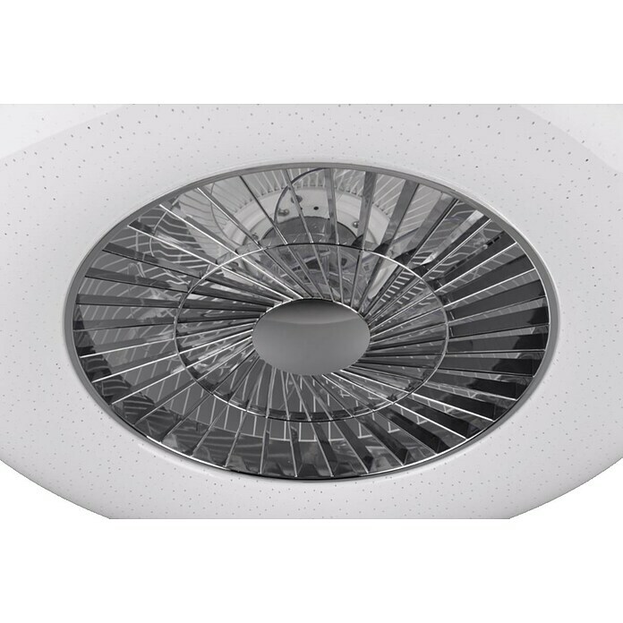 Proklima Deckenventilator mit LED-Beleuchtung40 W, Silber, Ø x H: 59,5 x 19,5 cm Detail Shot