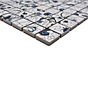 Mosaikfliese Quadrat CG SB09 (30 x 30 cm, Weiß, Glänzend)