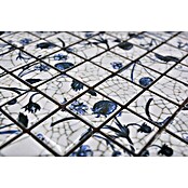 Mosaikfliese Quadrat CG SB09 (30 x 30 cm, Weiß, Glänzend)