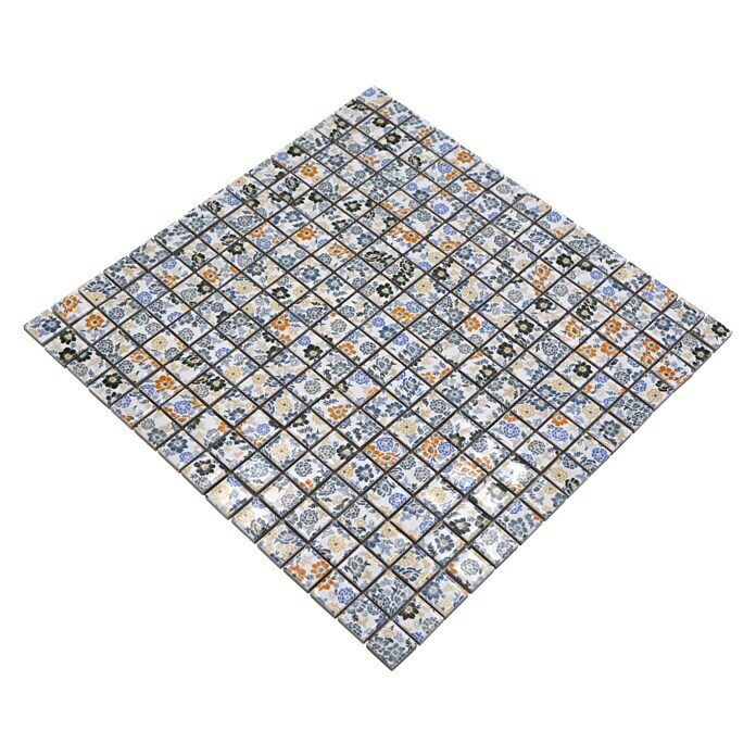 Mosaikfliese Quadrat CG SP0630,5 x 30,5 cm, Bunt, Glänzend Diagonal View