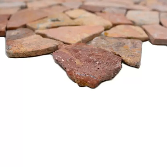 Mosaikfliese Uni CIOT 30/140 - 30,5 x 30,5 cm, Rot, Matt - Detailaufnahme