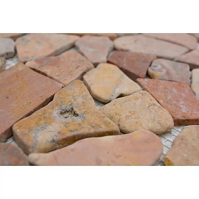 Mosaikfliese Uni CIOT 30/140 - 30,5 x 30,5 cm, Rot, Matt - Detailaufnahme