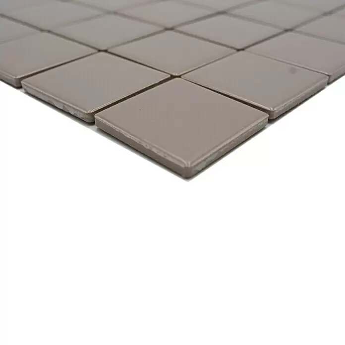 Mosaikfliese Quadrat Uni CD 292 - 29,8 x 29,8 cm, Beige/Braun, Matt - Detailaufnahme