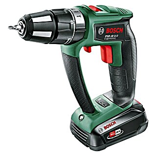 Bosch Power for All 18V Akku-Schlagbohrschrauber PSB 18 LI-2 Ergonomic (18 V, 1 Akku, 2,5 Ah, 32 Nm)