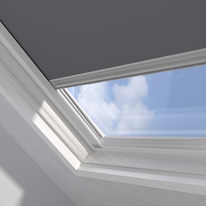 Dachfensterrollo Sky 2.0 FK06Farbe: Grau, Manuell Detail Shot