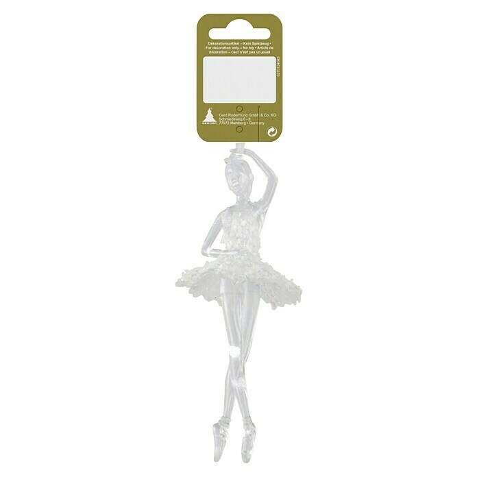 Christbaumschmuck Ballerina (Weiß, Kunststoff) | BAUHAUS