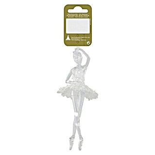 Christbaumschmuck Ballerina (Weiß, Kunststoff)