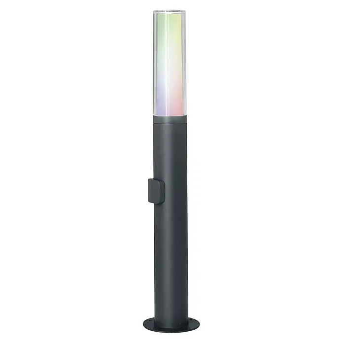 Ledvance Smart+ Außenlaterne Flare 60cm RGBW GR - Farbe Gehäuse: Grau, RGBW, Mit Leuchtmittel - Die smarte Wegeleuchte mit Farbwechsel sorgt für atmosphärische Beleuchtung im Außenbereich und bietet individuelle Gestaltungsmöglichkeiten.