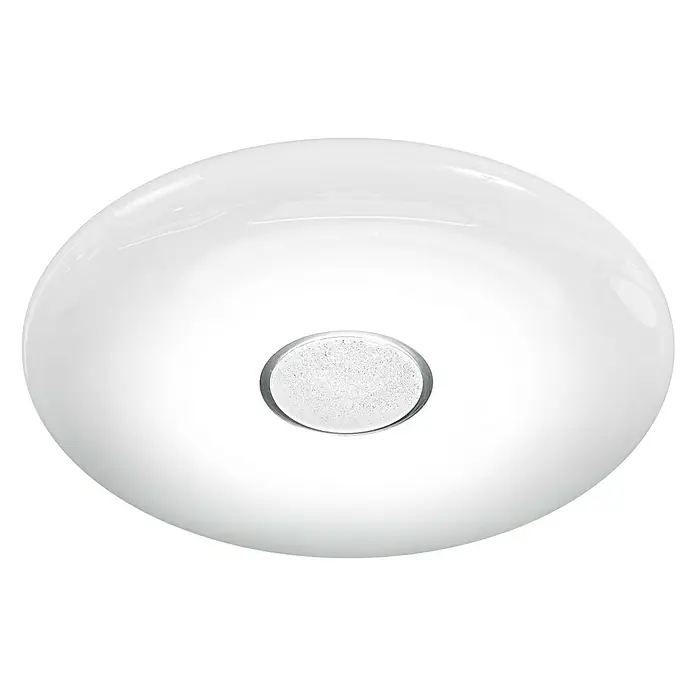 Ledvance Smart+ WiFi LED-Deckenleuchte rund Ceiling Kite - 32 W, Ø x H: 510 x 83 mm, Weiß - Weiße Deckenleuchte mit zentralem, kreisförmigem Lichtelement für eine moderne und dezente Beleuchtung in jedem Raum.