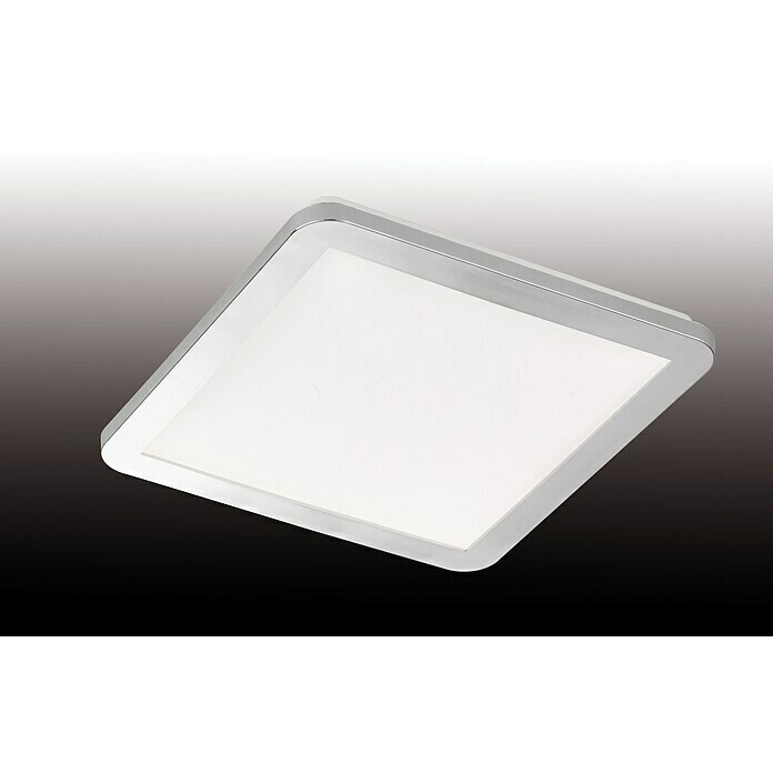 Fischer & Honsel LED-Deckenleuchte Gotland (15 W, L x B x H: 30 x 30 x 3 cm, Chromfarben, Warmweiß) | BAUHAUS