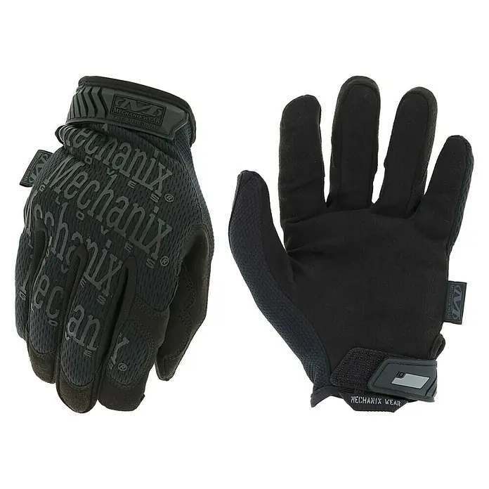 Mechanix Wear Arbeitshandschuhe The Original® Covert - L, Schwarz - Ein Paar schwarze Mechanix Wear Arbeitshandschuhe, ideal für verschiedene Arbeiten und Aufgaben, die Schutz und Komfort erfordern.