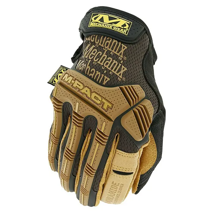 Mechanix Wear Arbeitshandschuhe Durahide M-Pact - XL, Braun - Mechanix Wear Impact Pro Handschuh bietet Schutz mit stoßabsorbierendem Material, optimal für anspruchsvolle Aufgaben.