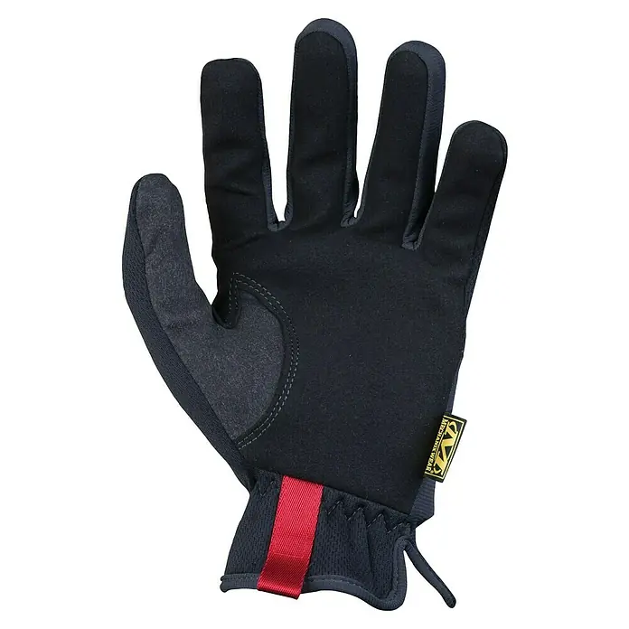 Mechanix Wear Arbeitshandschuhe FastFit - XL, Schwarz - Arbeitshandschuh: Schwarzer Mechanix Wear Handschuh mit rotem Band und Label, ideal für Arbeiten, die Fingerspitzengefühl erfordern.