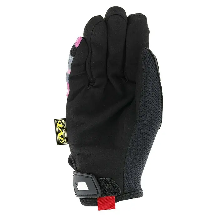 Mechanix Wear Arbeitshandschuhe The Original Women's - L, Pink - Schwarzer Mechanix Wear Handschuh mit pinkfarbenem Akzent. Perfekt für Arbeit und Hobby, bietet Schutz und Komfort bei jeder Aufgabe.