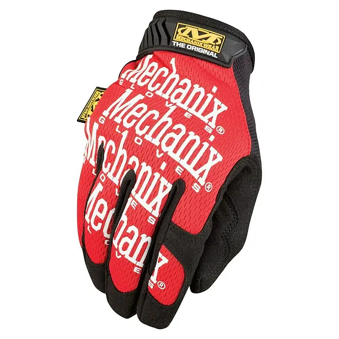 Mechanix Wear Arbeitshandschuhe The Original - S, Rot - Roter Mechanix Wear Arbeitshandschuh mit schwarzem Handrücken und Fingern für optimale Griffigkeit und Schutz bei der Arbeit.