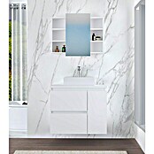 Mueble de lavabo Farbe (Blanco seda)