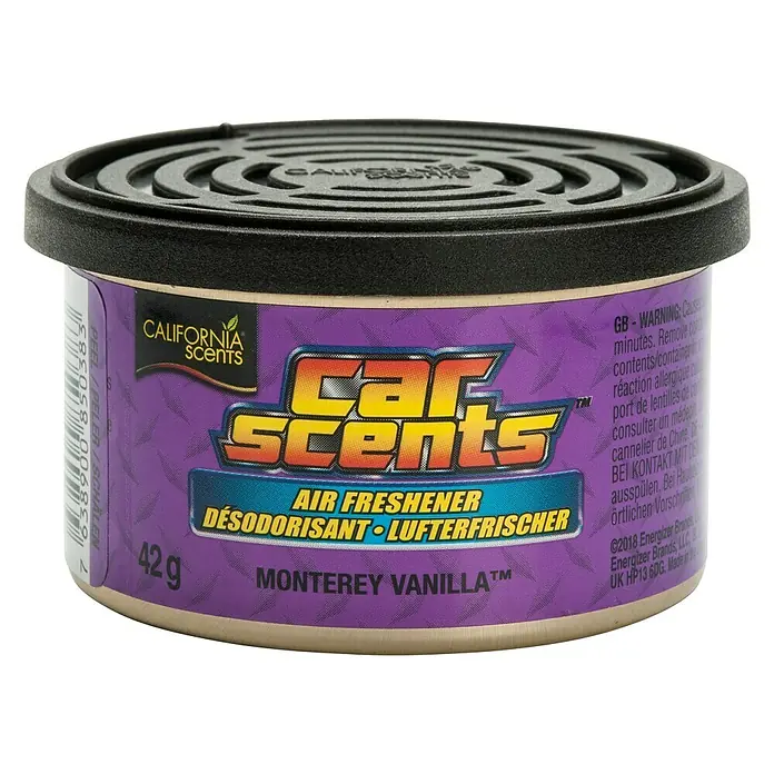 Ambientador de coche California Scents - Vainilla - Ambientador California Scents Monterey Vanilla con aroma a vainilla para coche o casa.