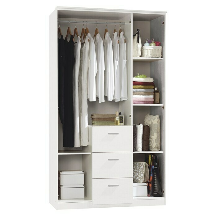 Armario para ropa Ward (L x An x Al: 52 x 117 x 203 cm, Blanco)