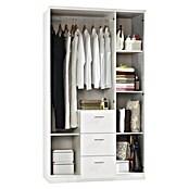 Armario para ropa Ward (L x An x Al: 52 x 117 x 203 cm, Blanco)