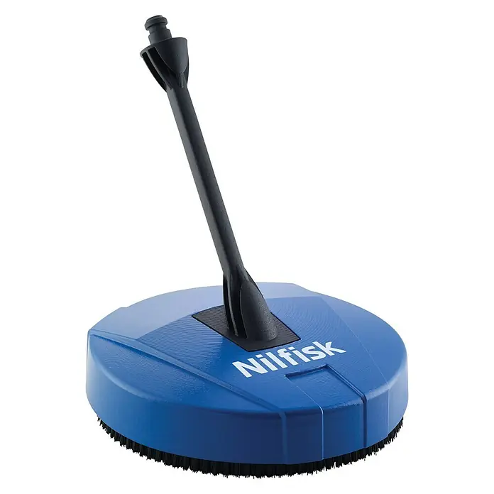Nilfisk Accesorio de limpieza para suelos exteriores Compact Patio - Específico para: Limpiadoras de alta presión Nilfisk - Limpiador de superficies Nilfisk con cepillo para hidrolimpiadoras. Ideal para la limpieza de terrazas y otras superficies.